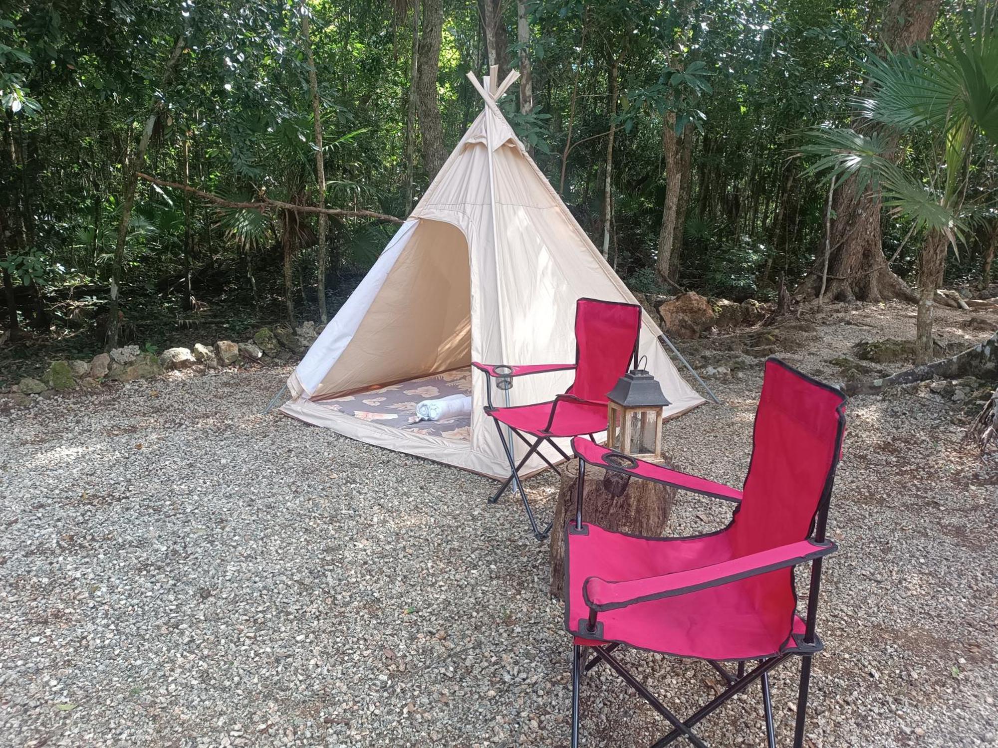 Cheel Lodge & Camping プエルト・モレロス エクステリア 写真